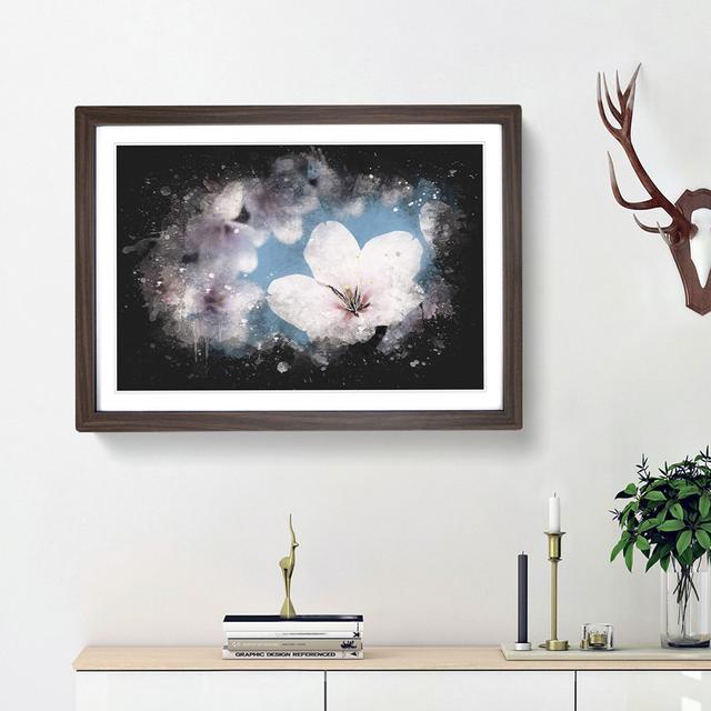 Cherry Blossom Tree in Spring - Picture Frame Graphic Art Print East Urban Home Size: 62cm H x 87cm W x 2cm D, Frame Option: Walnut Framed on Productcaster.