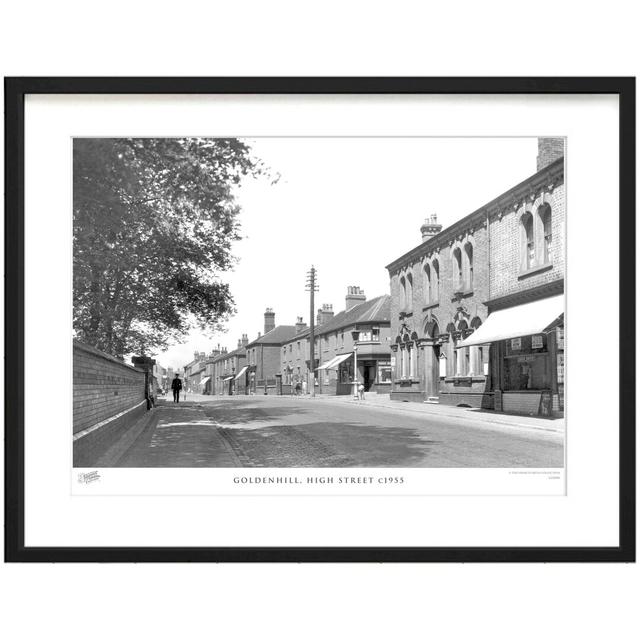 'Goldenhill, High Street C1955' - Picture Frame Photograph Print on Paper The Francis Frith Collection Size: 60cm H x 80cm W x 2.3cm D on Productcaster.