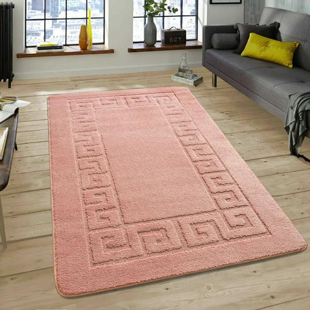 Viehbacher Flatweave Pink Rug Fairmont Park Rug Size: Rectangle 60 x 110cm on Productcaster.