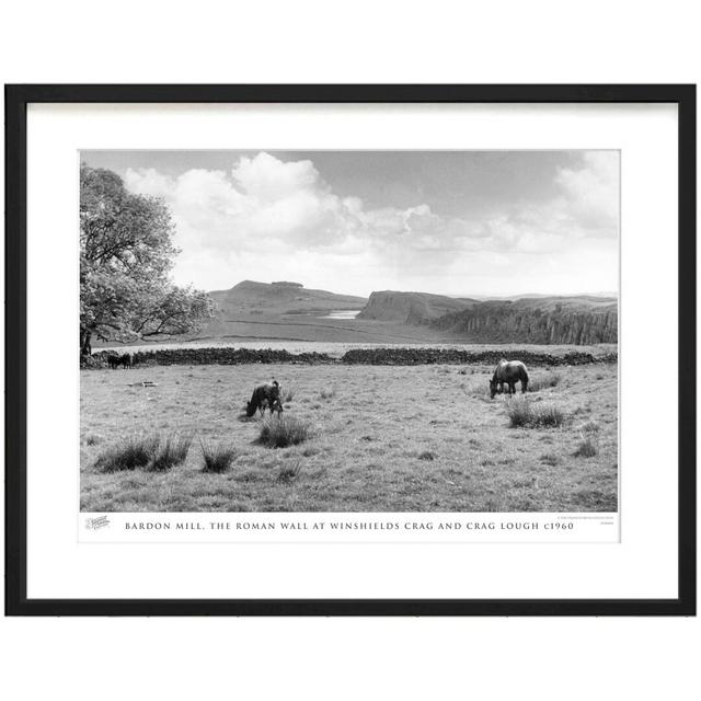 'Bardon Mill, the Roman Wall at Winshields Crag and Crag Lough C1960' - Picture Frame Photograph Print on Paper The Francis Frith Collection Size: 60c on Productcaster.