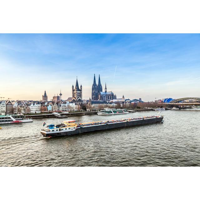 Dome and River Rhine - Wrapped Canvas Photograph Breakwater Bay Size: 61cm H x 91cm W on Productcaster.