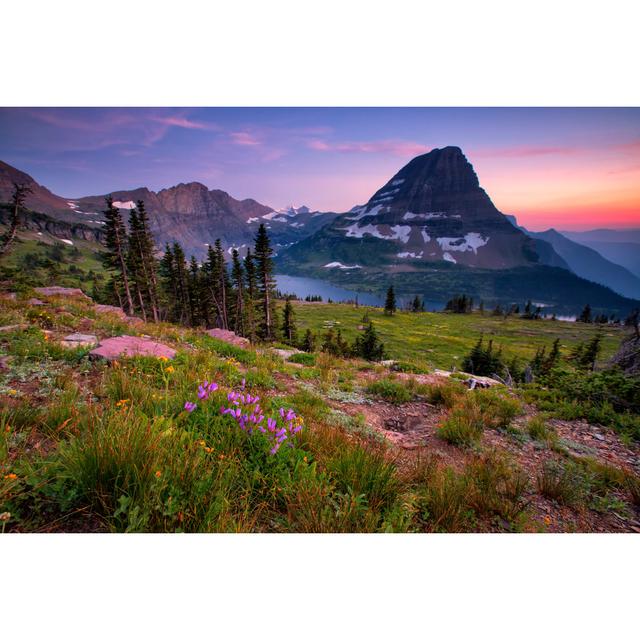 Hidden Lake Trail by Bill_Vorasate - Wrapped Canvas Photograph Alpen Home Size: 51cm H x 76cm W on Productcaster.