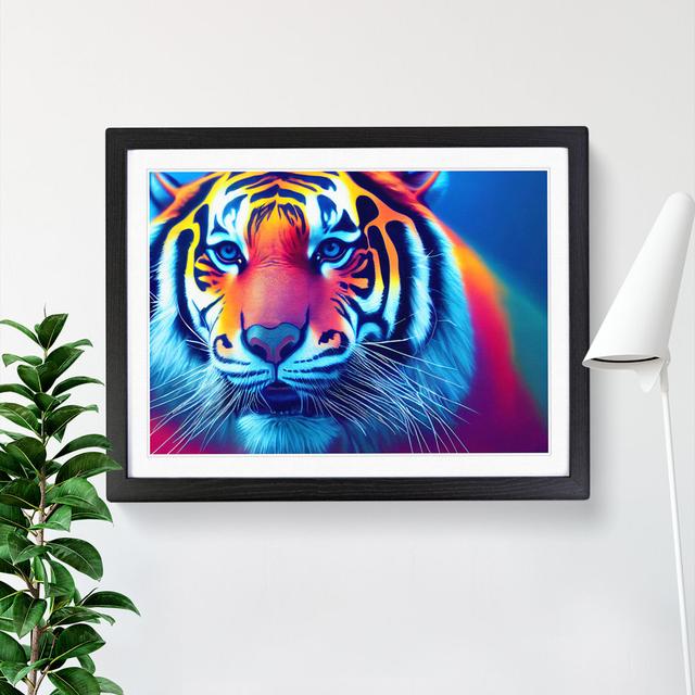 Tiger Colours Vol.2 - Picture Frame Graphic Art Latitude Vive Size: 25cm H x 34cm W x 2cm D, Frame Colour: Black Framed on Productcaster.