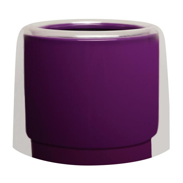 Manseau Plant Pot Ebern Designs Colour: Lilac Aubergine, Size: 63cm H x 40cm W on Productcaster.