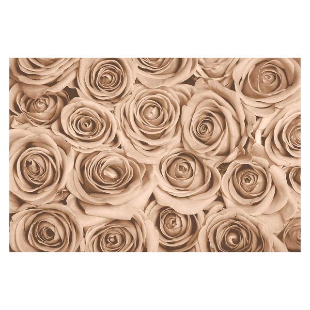 Vintage Roses 2.25m x 3.36m Textured Matte Peel & Stick Wall Mural East Urban Home on Productcaster.