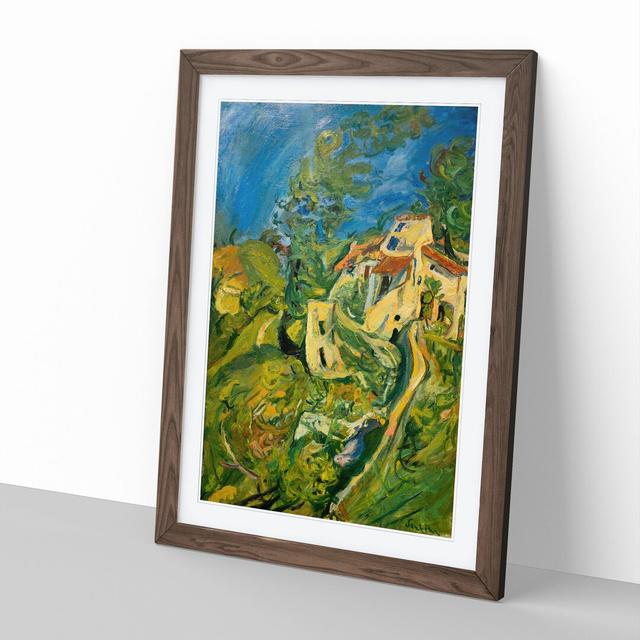 Landscape Town View by Chaim Soutine - Picture Frame Painting East Urban Home Frame Option: Walnut Framed, Size: 65cm H x 48cm W x 2cm D on Productcaster.