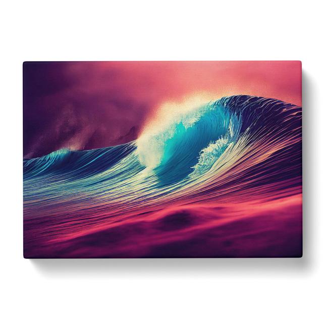 Colourful Wave Vol.1 House of Hampton Size: 40cm H x 60cm W x 3cm D on Productcaster.