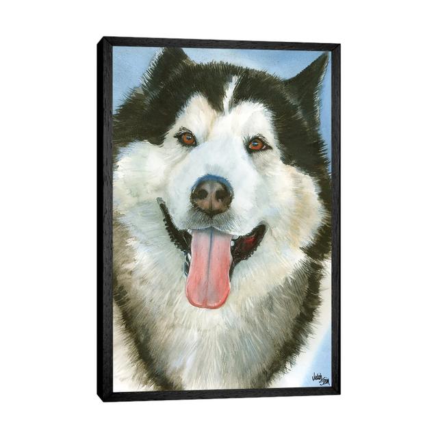 Wolf Dog - Alaskan Malamute by Judith Stein - Print on Canvas Rosalind Wheeler Format: Black Framed on Productcaster.