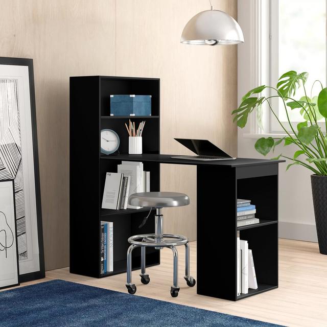 Carbone Writing Desk Hashtag Home Colour: Black on Productcaster.