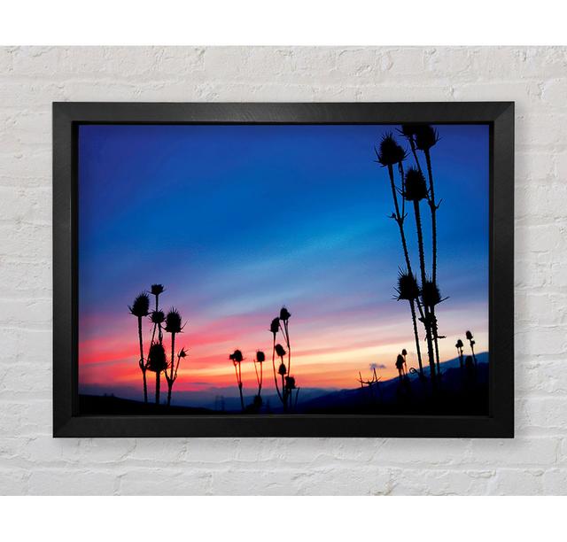 Red Winter Sky Near Dusk - Print Ebern Designs Size: 84.1cm H x 118.9cm W x 3.4cm D on Productcaster.