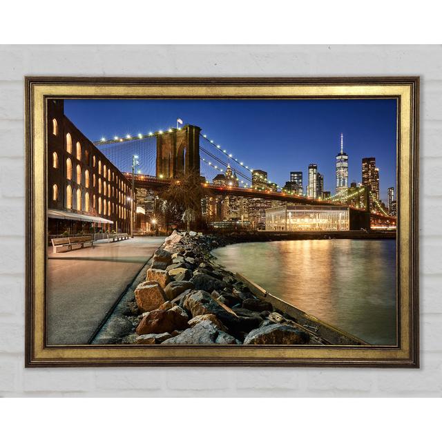 Close And Personal NYC Bridge - Druck ModernMoments Größe: 21,1 cm H x 29,7 cm B x 1,5 cm T on Productcaster.