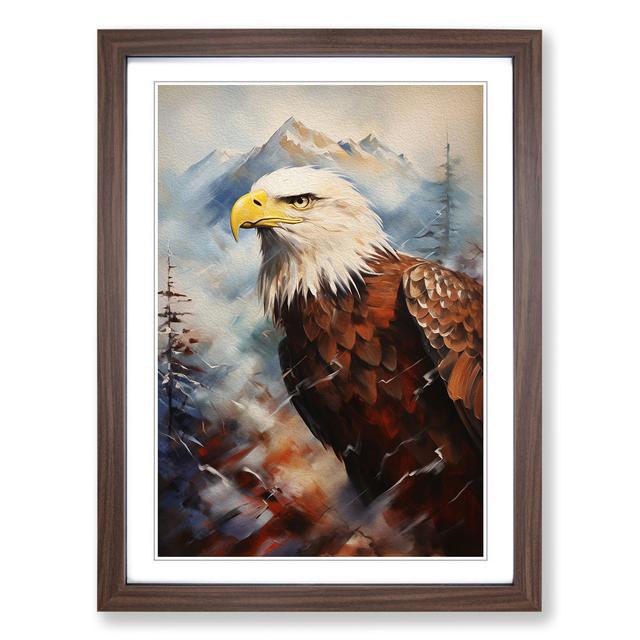 Eagle Informel - Single Picture Frame Art Prints on Wood Alpen Home Size: 46" H x 34" W x 2" D, Format: Walnut on Productcaster.