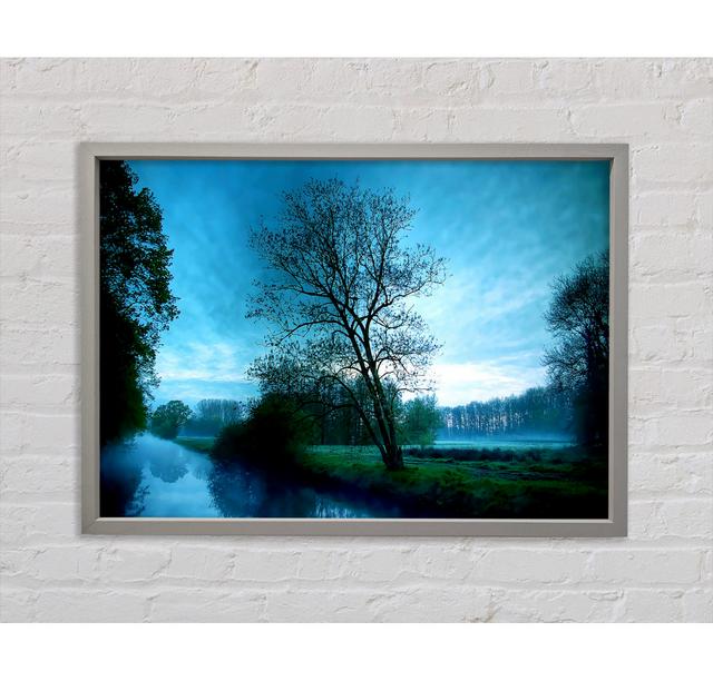 Stunning English Countryside Morning - Single Picture Frame Art Prints on Canvas Alpen Home Size: 84.1cm H x 118.9cm W x 3.3cm D on Productcaster.