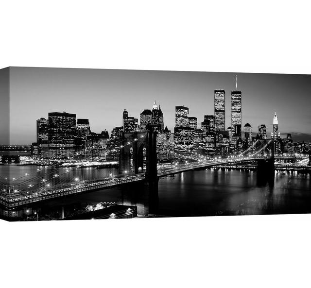 Leinwandbild Brooklyn Bridge, NYC von Richard Berenholtz ModernMoments Größe: 50 cm x 100 cm on Productcaster.