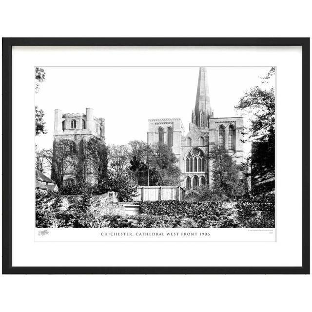 'Chichester, Cathedral West Front 1906' by Francis Frith - Picture Frame Photograph Print on Paper The Francis Frith Collection Size: 28cm H x 36cm W on Productcaster.