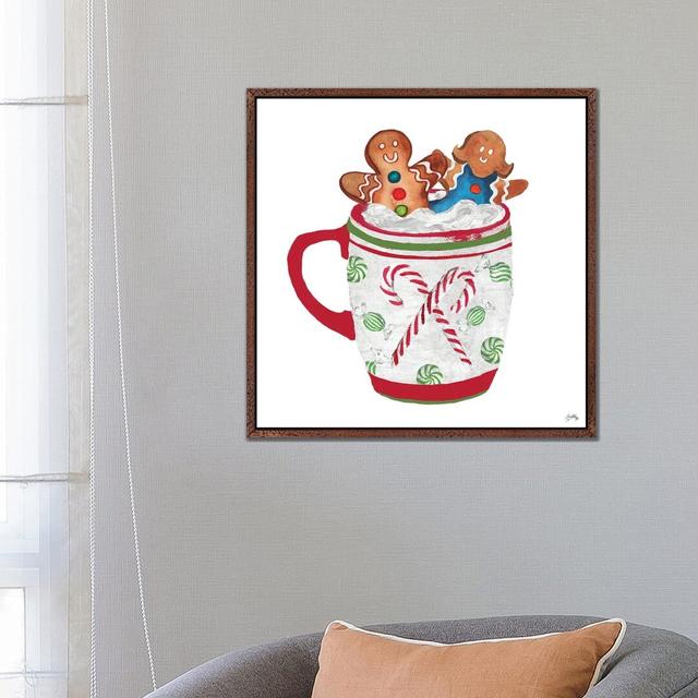 Gingerbread And A Mug Full Of Cocoa I by Elizabeth Medley - Painting on Canvas Ebern Designs Size: 66.04cm H x 66.04cm W x 3.81cm D, Format: Classic B on Productcaster.