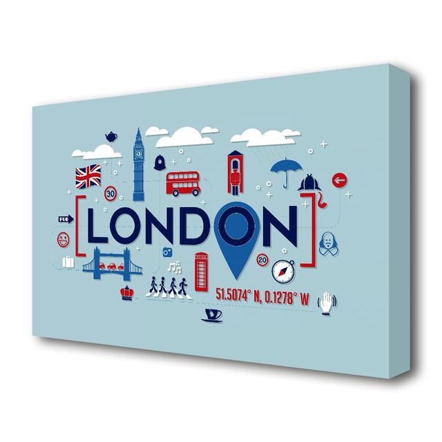 Perfect Walk Through the London - Wrapped Canvas Graphic Art Print East Urban Home Size: 35.6 cm H x 50.8 cm W on Productcaster.