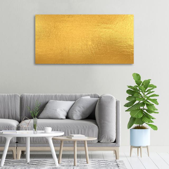 Golden Foil Background - Wrapped Canvas Art Prints Fairmont Park on Productcaster.