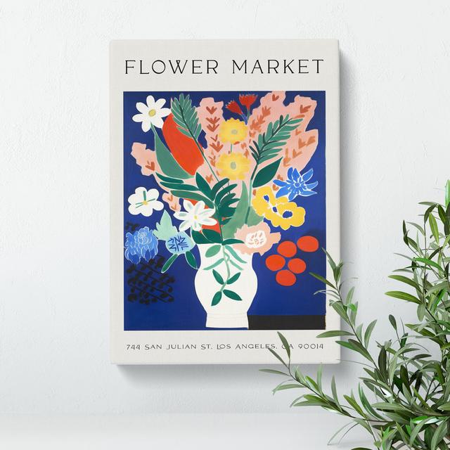 San Julian Flower Market Exhibition No.3 George Oliver Size: 60cm H x 40cm W x 3cm D on Productcaster.