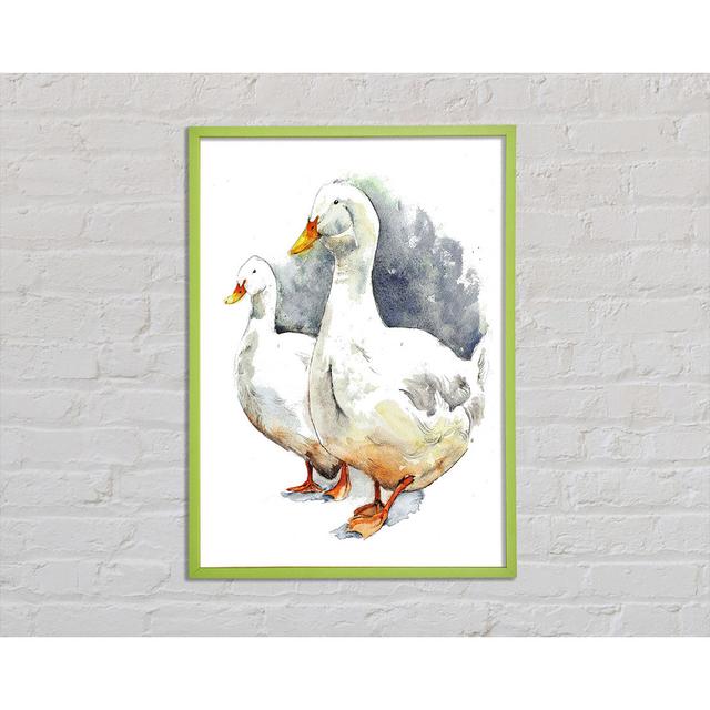 Geese - Single Picture Frame Art Prints August Grove Size: 84.1cm H x59.7cm W x 2cm D on Productcaster.