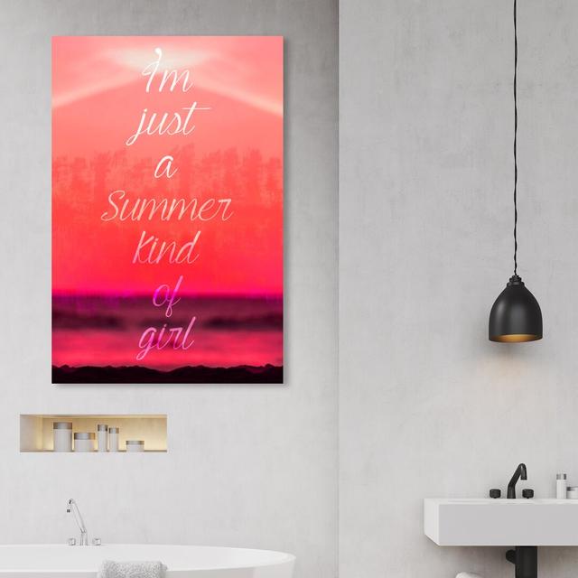 'Summer Kind' Graphic Art on Canvas East Urban Home Size: 76.2 cm H x 50.8 cm W on Productcaster.