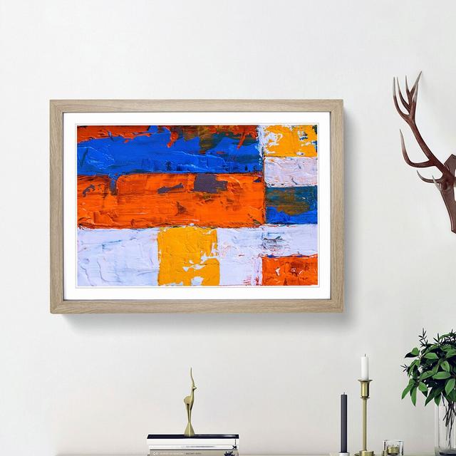 Abstract Art Painting Vol.435 by S.Johnson - Picture Frame Painting Print East Urban Home Frame Option: Oak Framed, Size: 27cm H x 36cm W x 2cm D on Productcaster.