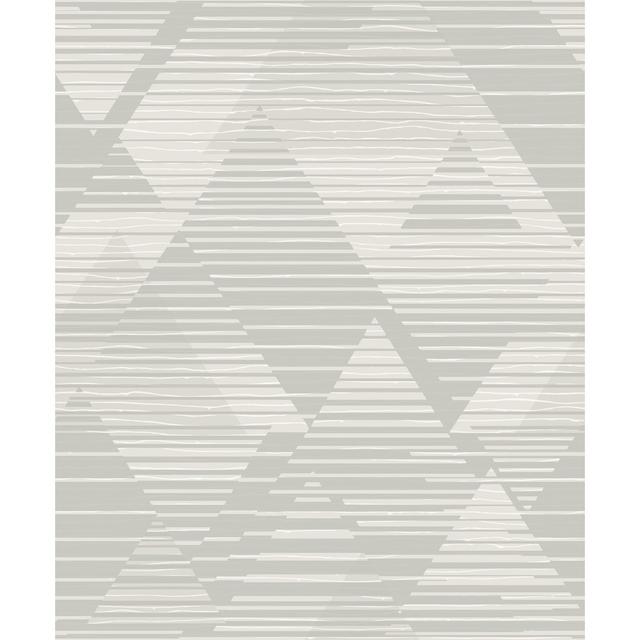 Caleena 10m x 53cm Satin Paste the Wall Wallpaper Roll 17 Stories Colour: Grey on Productcaster.