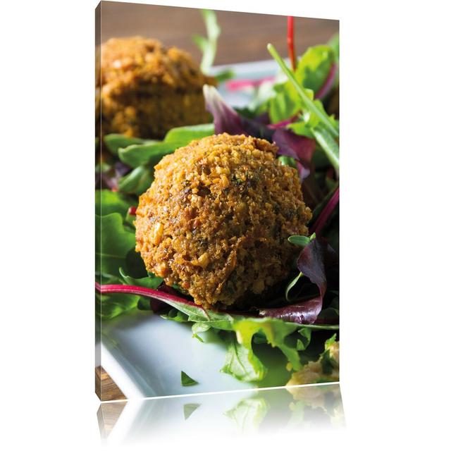 Falafel-Knödel Fotokunstdruck auf Leinwand East Urban Home Größe: 100 cm H x 70 cm B on Productcaster.