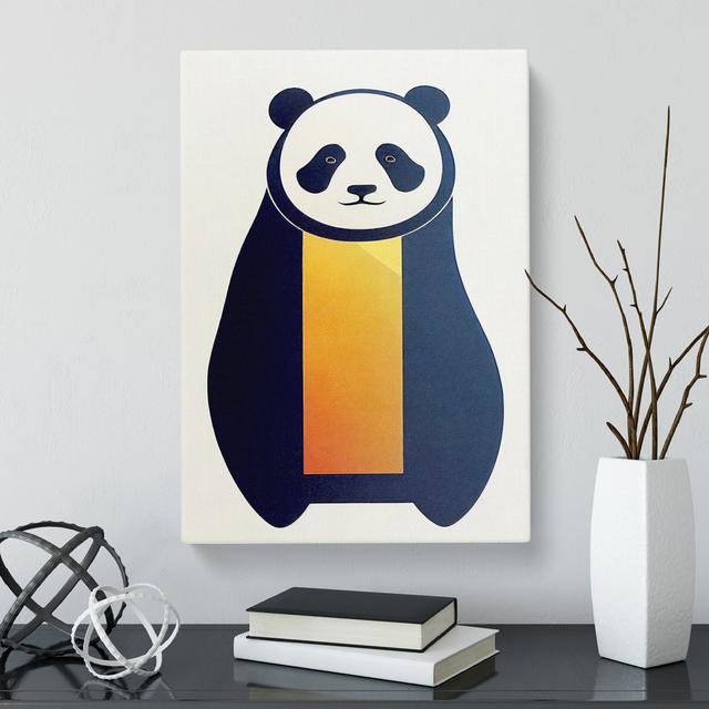 CAN-V0523-1722X Panda Contemporary - Wrapped Canvas Print Alpen Home Size: 76cm H x 50cm W x 3cm D, Frame Option: Unframed on Productcaster.