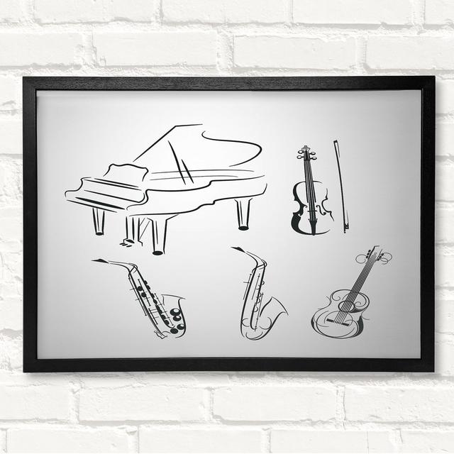 Instruments Ready Framed Print Ophelia & Co. Size: 59.7cm H x 84.1cm W on Productcaster.