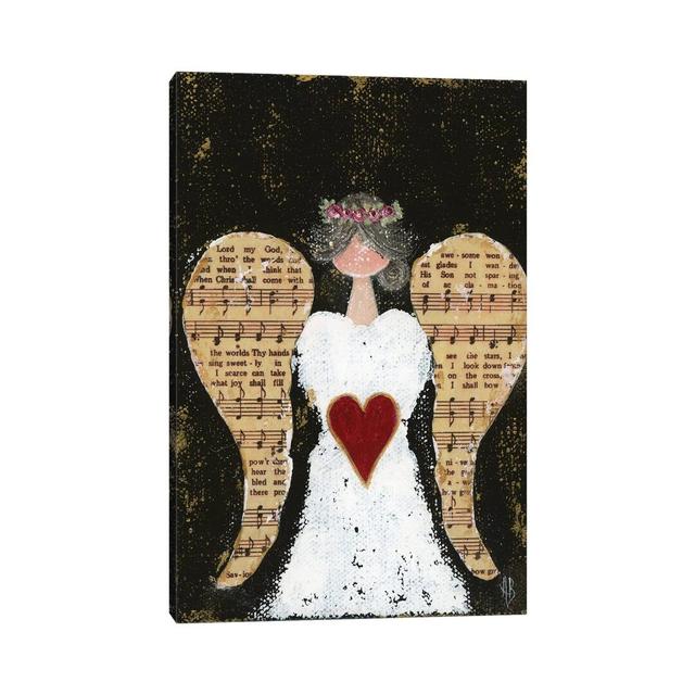 How Great Thou Art Angel-Canvas Happy Larry Format: Wrapped Canvas, Size: 101.6cm H x 66.04cm W x 1.91cm D on Productcaster.