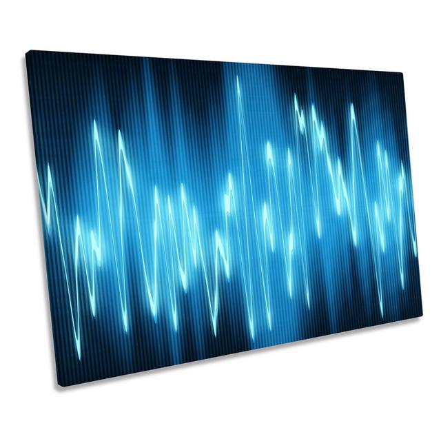 Abstract Strobe Equalizer CANVAS WALL ART Print Picture Ivy Bronx Size: 50.8cm H x 76.2cm W on Productcaster.