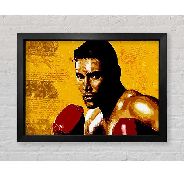 Oscar De La Hoya Golden Boy - Single Picture Frame Art Prints Bright Star Size: 100cm H x 141.4cm W x 3.4cm D on Productcaster.