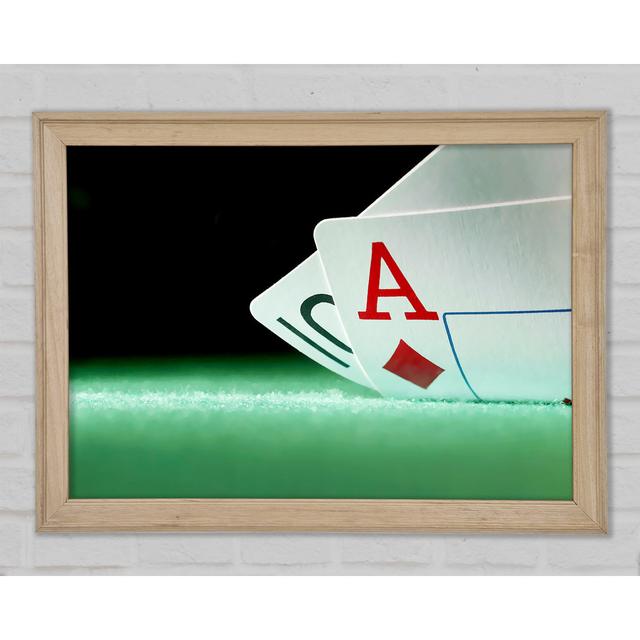 Poker Hand - Print Ebern Designs Size: 59.7cm H x 84.1cm W x 1.5cm D on Productcaster.