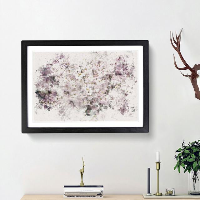 Pink Cherry Blossoms - Picture Frame Painting Print East Urban Home Frame Option: Black Framed, Size: 62cm H x 87cm W x 2cm D on Productcaster.