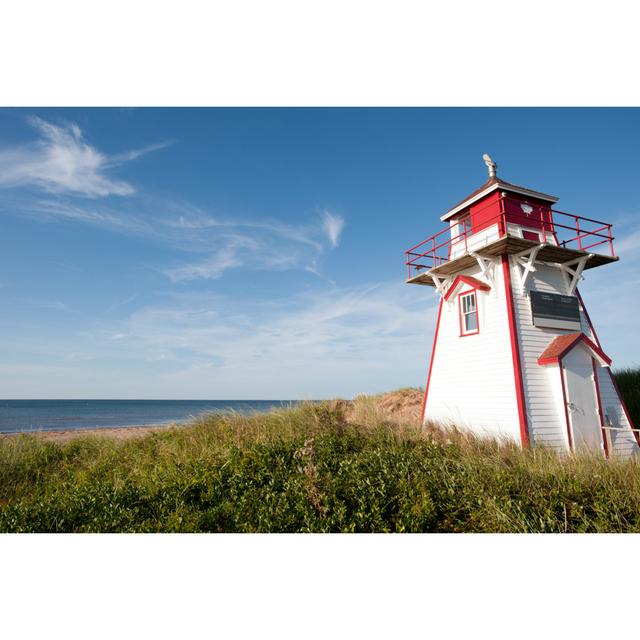 Covehead Lighthouse by Tashka - Wrapped Canvas Photograph Breakwater Bay Size: 81cm H x 122cm W on Productcaster.