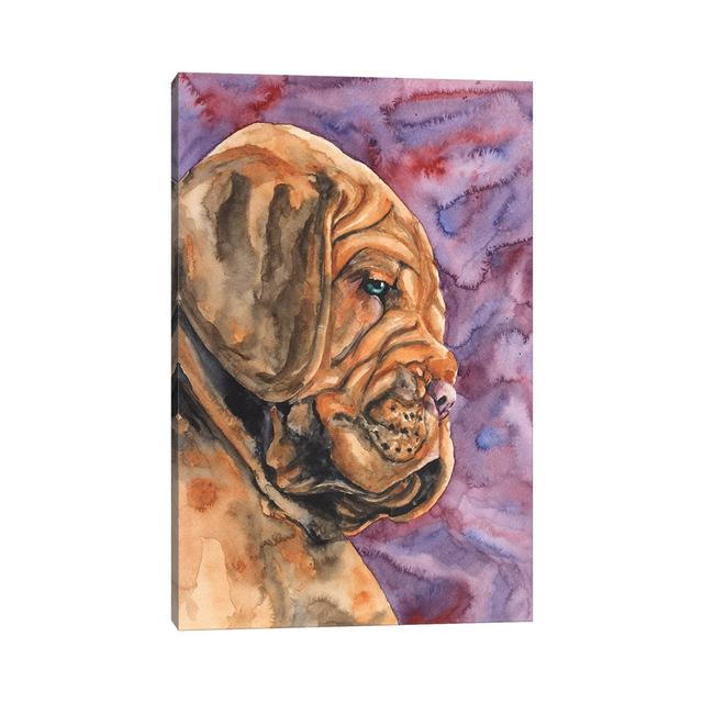 Dogue De Bordeaux Puppy by George Dyachenko - Wrapped Canvas Graphic Art ClassicLiving Size: 152.4cm H x 101.6cm W x 3.8cm D on Productcaster.