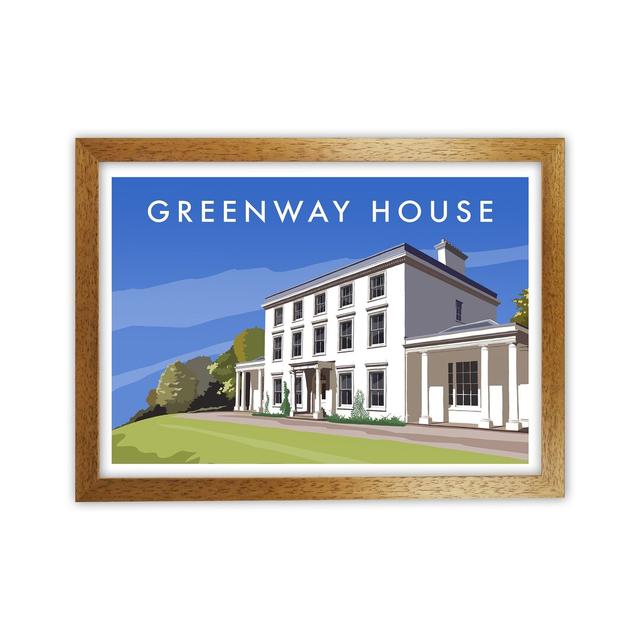 Greenway House by Richard O'Neill - Graphic Art Corrigan Studio Format: Brown Framed, Size: 34cm H x 46cm W x 3cm D on Productcaster.