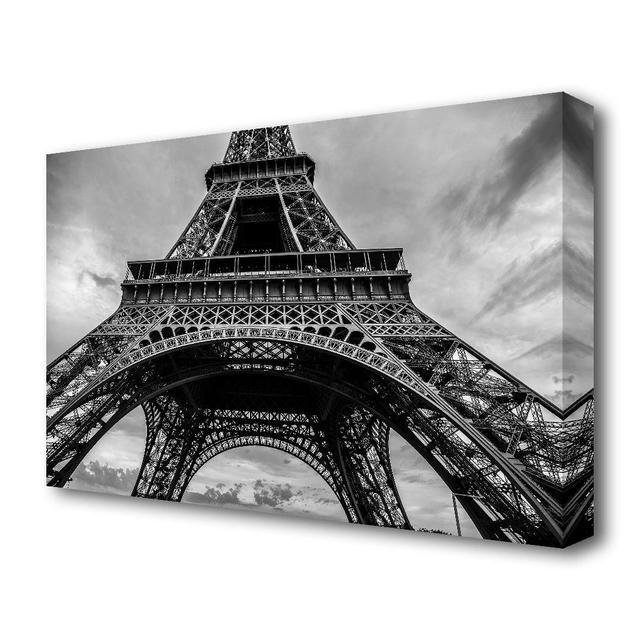 Eiffel Tower Close Up 2 Paris - Wrapped Canvas Photograph Print East Urban Home Size: 50.8 cm H x 81.3 cm W on Productcaster.