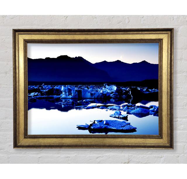 Blue Ice Calm - Print Bright Star Size: 42cm H x 59.7cm W x 8cm D on Productcaster.