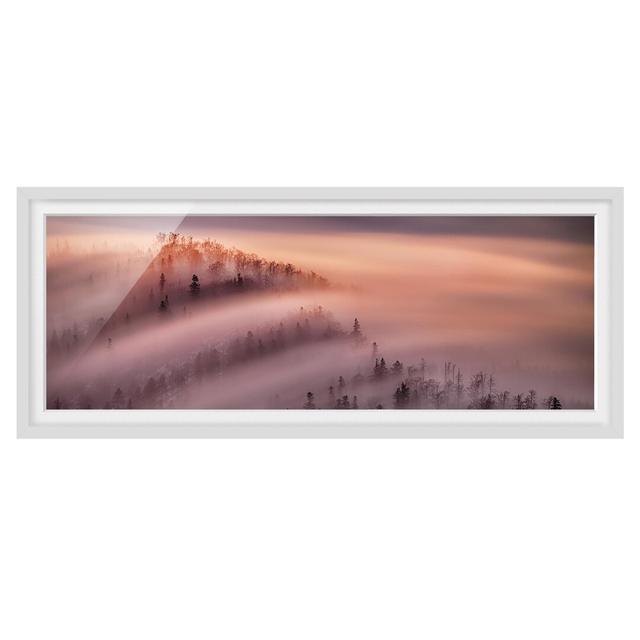 Fog Flood - Picture Frame Graphic Art Alpen Home Size: 20cm H x 50cm W x 2cm D, Frame Option: White Framed on Productcaster.