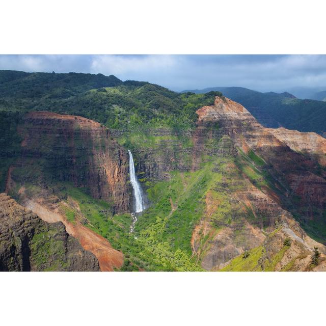 Fleenor Waipo'o Falls - Wrapped Canvas Print Alpen Home Size: 81cm H x 122cm W 3.8cm D on Productcaster.