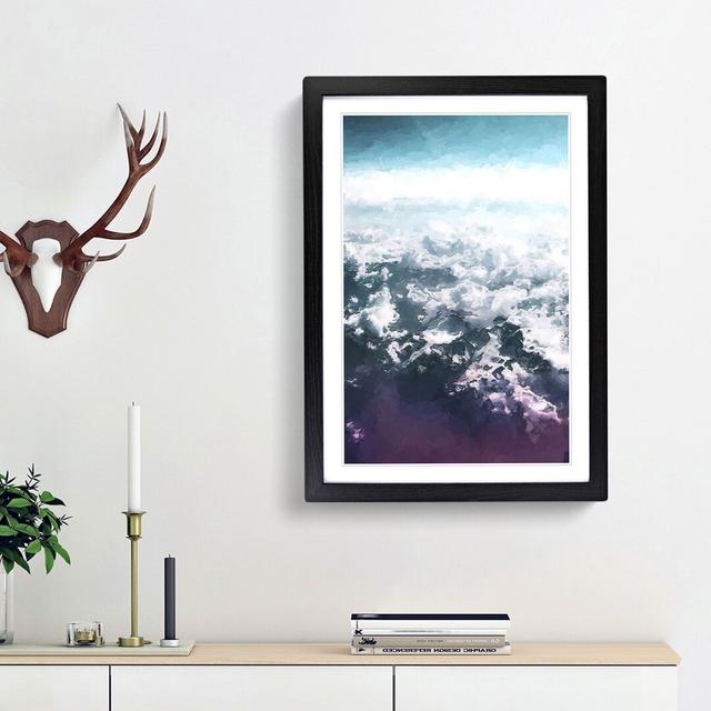 The Clouds Above the Mountains in Abstract - Picture Frame Graphic Art Print East Urban Home Frame Option: Black Framed, Size: 48cm H x 36cm W x 2cm D on Productcaster.