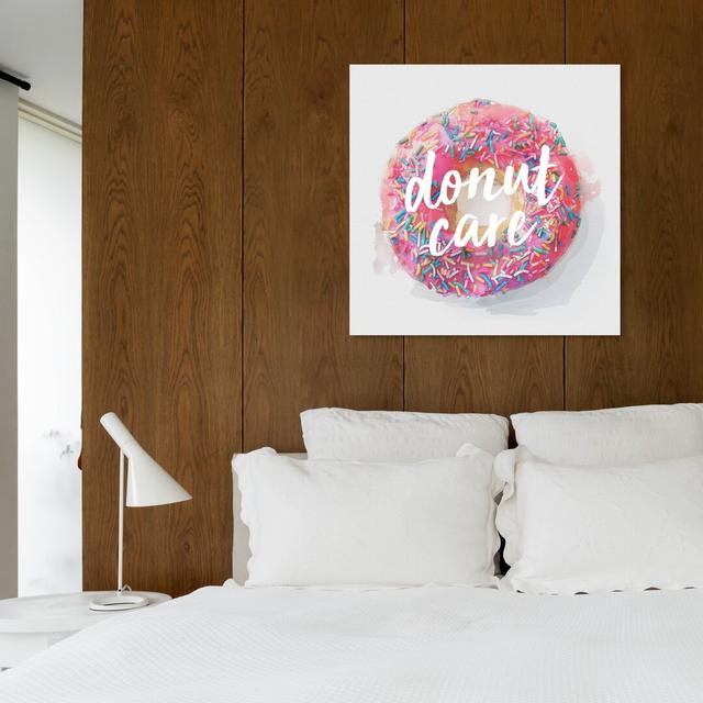 Donut Care - Wrapped Canvas Print East Urban Home Size: 61 cm H x 61 cm W x 3.8 cm D on Productcaster.