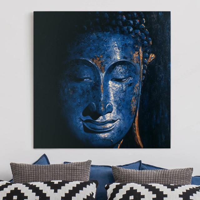 Leinwandbild Delhi Buddha BohoLiving Format: 260g/qm Canvas, Größe: 80 cm H x 80 cm B on Productcaster.