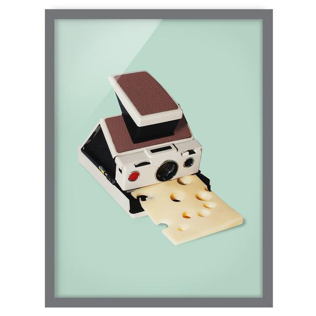 Picture With Frame - Jonas Loose - Camera With Cheese - Portrait 4:3 Maturi Size: 70cm H x 50cm W x 2cm D, Frame Option: Grey Framed on Productcaster.