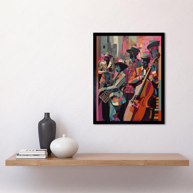 Merlemont New Orleans Jazz Festival Musicians Warming Up In The City Street - Single Picture Frame Print Marlow Home Co. on Productcaster.