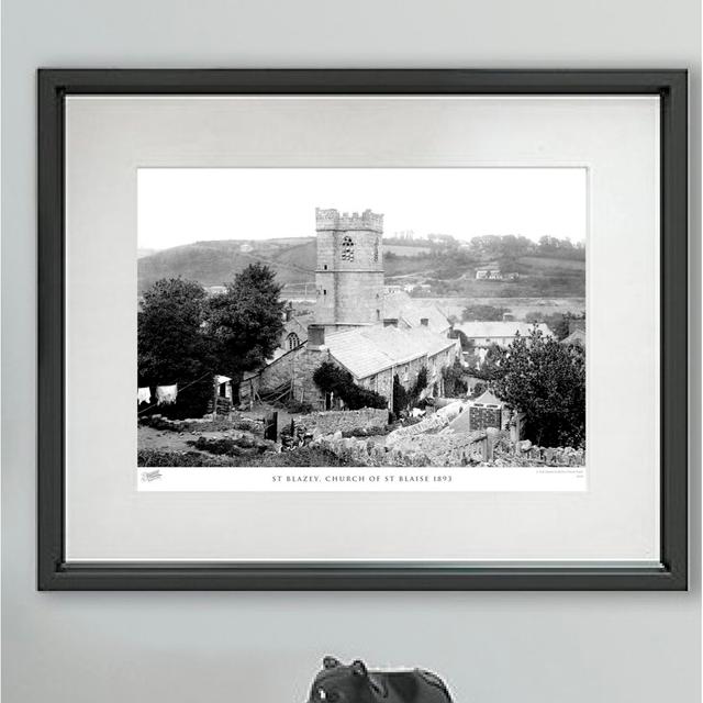 'St Blazey, Church of St Blaise 1893' by Francis Frith - Picture Frame Photograph Print on Paper The Francis Frith Collection Size: 28cm H x 36cm W x on Productcaster.