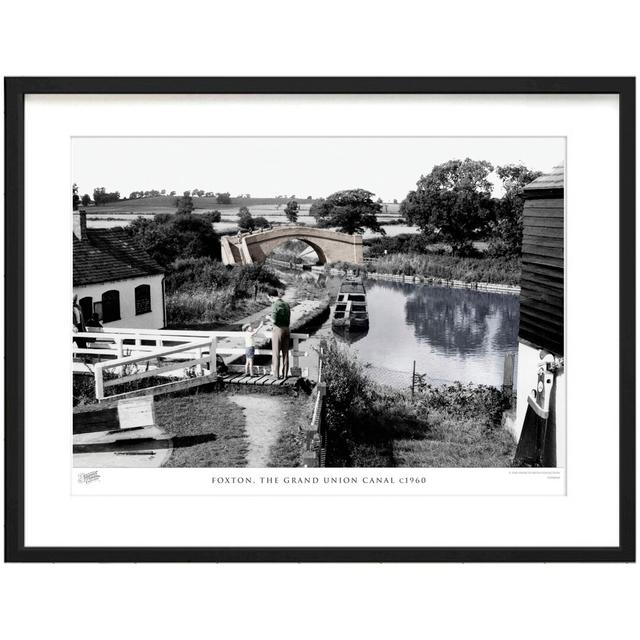 'Foxton, the Grand Union Canal C1960' - Picture Frame Photograph Print on Paper The Francis Frith Collection Colour: Dark Grey/Brown, Size: 63.3cm H x on Productcaster.