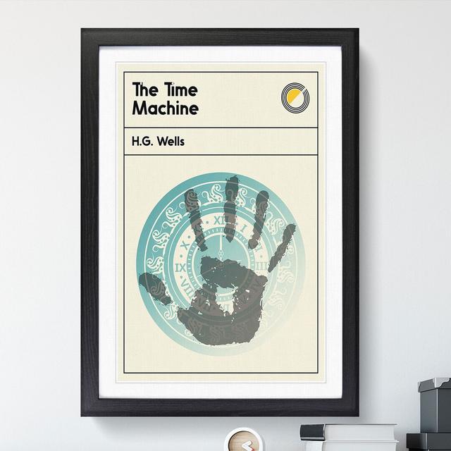 Book Cover the Time Machine H. G. Wells - Picture Frame Graphic Art East Urban Home Frame Option: Black, Size: 48cm H x 36cm W x 2cm D on Productcaster.